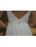 Cap Sleeves Ivory Lace V Back Graceful Wedding Dress